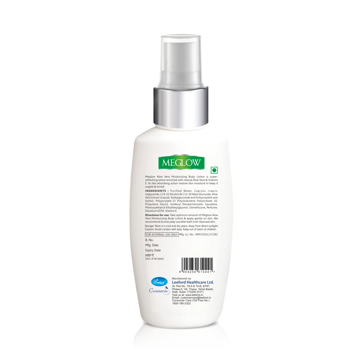 Meglow Aloevera Body Lotion_Back