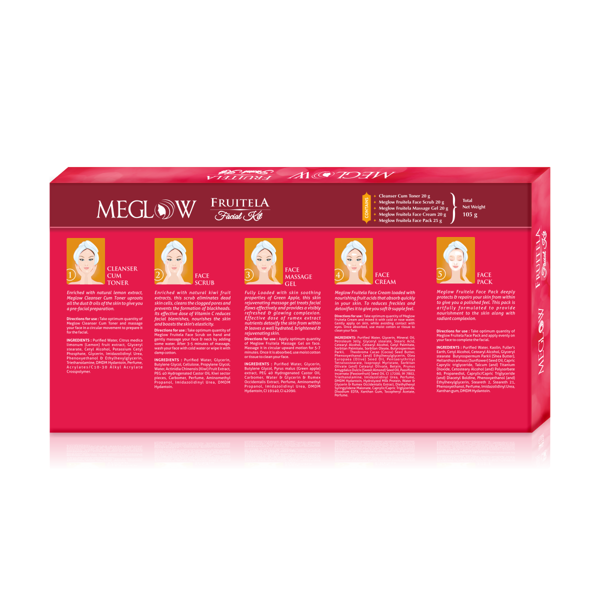 Meglow_FRUTELA Facial Kit (TUBE)_back